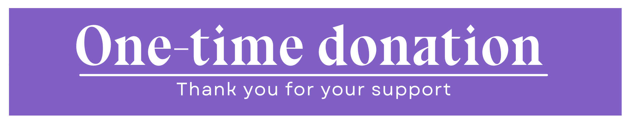 One Time Donation